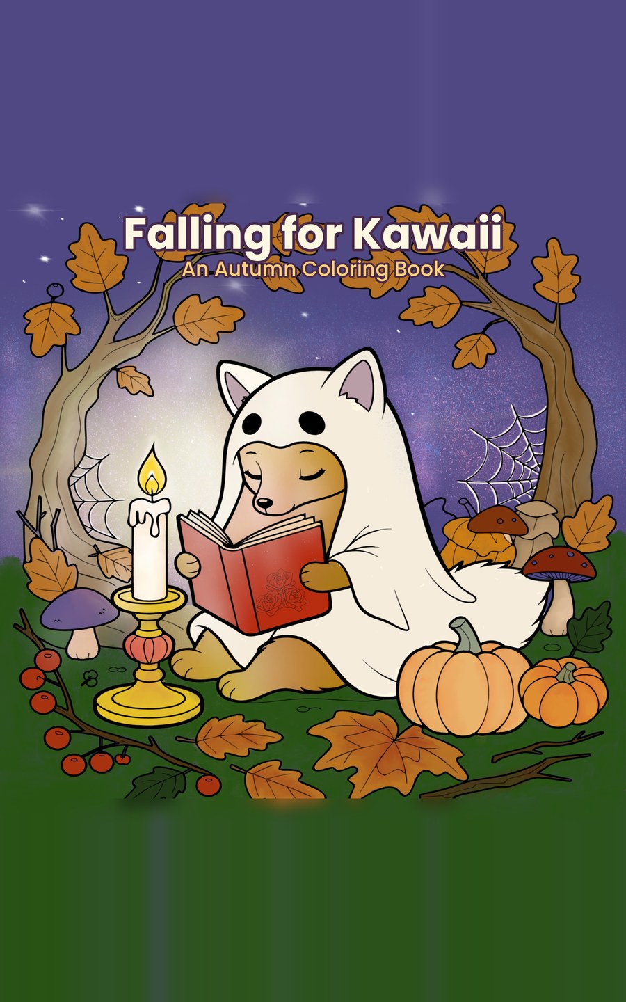 Falling for Kawaii – Digital Colouring Pack cover